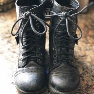 Girls Combat Boots
